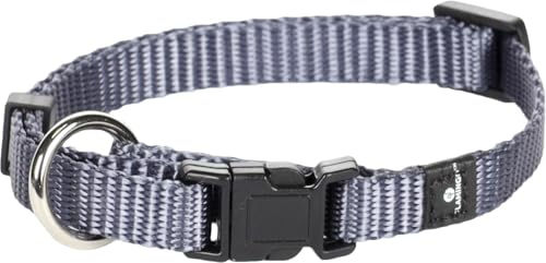 Flamingo Hundehalsband Ziggi Granitblau XS mit Zugentlastung und stufenloser Verstellbarkeit – Bild 1 von 4