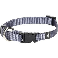 Produktbild von Flamingo Hundehalsband Ziggi Granitblau XS mit Zugentlastung und stufenloser Verstellbarkeit