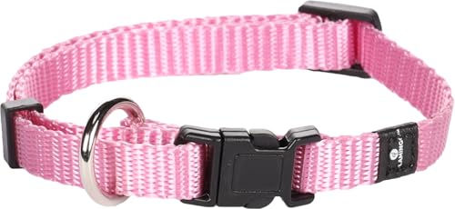 Flamingo Hundehalsband Ziggi Rosa XS aus Nylon mit Zugentlastung und stufenloser Verstellbarkeit 20-35cm - 1 Stk. – Bild 1 von 5