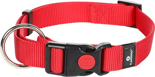 Flamingo Hundehalsband Ziggi Rot Nylon Größe L – Bild 1 von 6