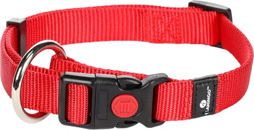 Flamingo Hundehalsband Ziggi Rot Nylon Größe M – Bild 1 von 6