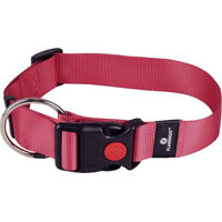 Produktbild von Flamingo Hundehalsband Ziggi Rot XL aus Nylon mit Zugentlastung und Sicherheitsschloss
