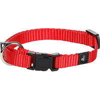 Produktbild von Flamingo Hundehalsband Ziggi Rot XS aus Nylon mit Zugentlastung und stufenloser Verstellbarkeit 20-35cm