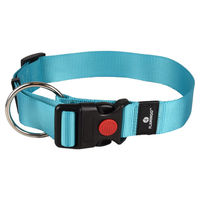 Produktbild von Flamingo Hundehalsband Ziggi Türkis XL aus Nylon mit Zugentlastung und Klickschnalle - 1 Stk.