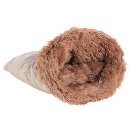 Flamingo Hundehöhle aus Plüsch in Beige – Bild 1 von 1