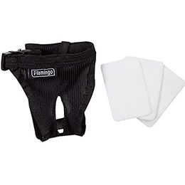 Produktbild von Flamingo Hundehose mit Kunststoff-Schnalle Schwarz Größe M