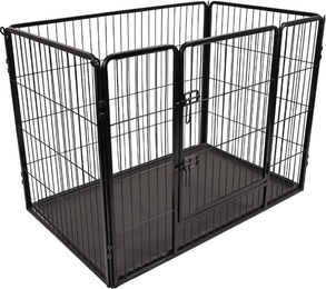 Flamingo Hundekennel Kazan Schwarz Größe S Faltbarer Metallhundezwinger für Welpen und kleine bis mittelgroße Hunde – Bild 1 von 6