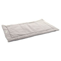 Produktbild von Flamingo Hundekissen Alisha flach rechteckig grau aus Plüsch 116 x 69 x 2 cm