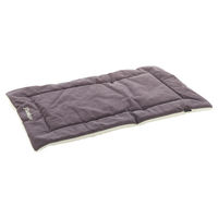 Produktbild von Flamingo Hundekissen Alisha Plüsch in Dunkel Taupe Beige Grau 85,5 x 51 x 2 cm