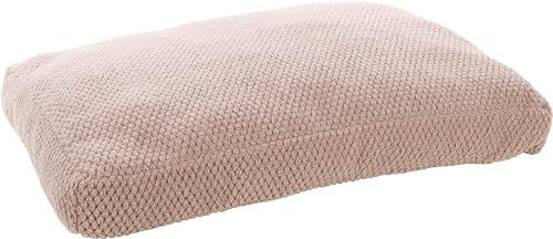 Flamingo Hundekissen aus Plüsch in Beige mit abnehmbarem Bezug – Bild 1 von 3