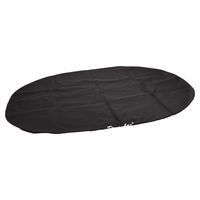 Produktbild von Flamingo Hundekissen Bezug Dreambay oval schwarz aus Stoff 140 x 105 x 17 cm