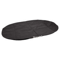 Produktbild von Flamingo Hundekissen Bezug Dreambay oval schwarz Stoff 120 x 90 x 16 cm
