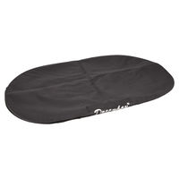 Produktbild von Flamingo Hundekissen Bezug Dreambay oval schwarz Stoff 80 x 60 x 14 cm