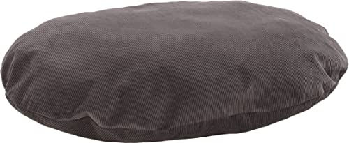 Flamingo Hundekissen Celeste Oval Grau aus Cord 90x66x10cm – Bild 1 von 4