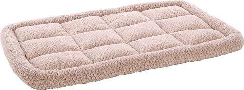 Flamingo Hundekissen Jacquard in Beige Grösse L mit rutschfestem Boden und Waschbarkeit – Bild 1 von 3