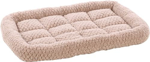 Flamingo Hundekissen Jacquard in Taupe mit rutschfestem Boden und Waschbarkeit 55,5x38,5x7cm – Bild 1 von 4
