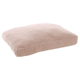 Flamingo Hundekissen Jacquard Plüsch Beige Größe L – Bild 1 von 3