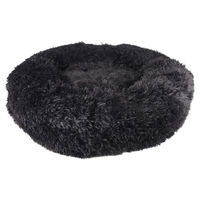 Produktbild von Flamingo Hundekissen Krems rund aus Plüsch Schwarz Durchmesser 70 cm