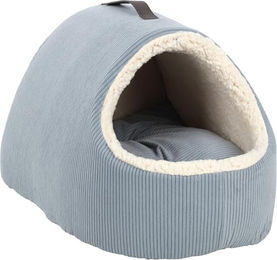 Flamingo Hundekissen Mila Blau aus Plüsch – Bild 1 von 4