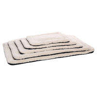 Produktbild von Flamingo Hundekissen Naya rechteckig aus Plüsch in Beige für Drahtkäfig