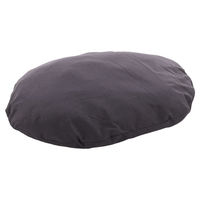 Produktbild von Flamingo Hundekissen Panama oval dunkelgrau 110 x 80 x 12 cm