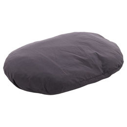 Produktbild von Flamingo Hundekissen Panama oval dunkelgrau 120 x 84 x 12 cm