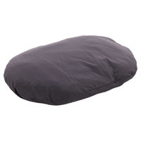 Produktbild von Flamingo Hundekissen Panama oval dunkelgrau 120 x 84 x 12 cm