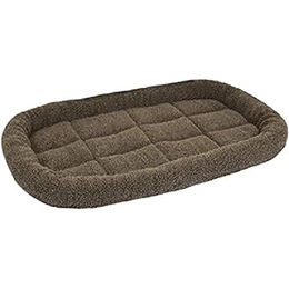 Flamingo Hundekissen Sherpa Plüsch Braun 70,5 x 41,5 x 8 cm – Bild 1 von 3