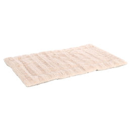 Produktbild von Flamingo Hundekissen Verona rechteckig flach beige aus Plüsch 85,5 x 51 x 2 cm