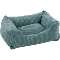 Produktbild von Flamingo Hundekorb aus Cord in Blau Größe S für kleine Hunde
