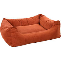 Produktbild von Flamingo Hundekorb Celeste Rechteckig aus Cord in Orange oder Braun 100x80x25cm