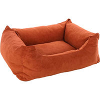Produktbild von Flamingo Hundekorb Celeste Rechteckig aus Nylon in Cognac Braun 80x67x22cm