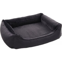 Produktbild von Flamingo Hundekorb Esmo aus Plüsch Schwarz 100x80x25 cm