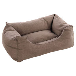 Flamingo Hundekorb Lotta Rechteckig Taupe 65 x 45 x 20 cm mit Reißverschluss – Bild 1 von 4