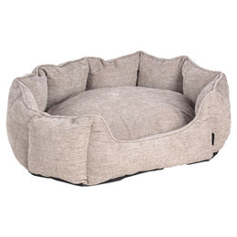 Produktbild von Flamingo Hundekorb Maylo achteckig Plüsch beige 63 x 55 x 20 cm