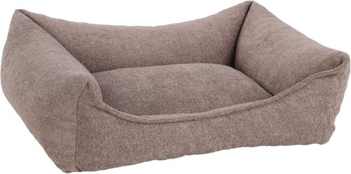 Flamingo Hundekorb Oana Rechteck Taupe mit Memory Foam 65x50x20cm – Bild 1 von 1