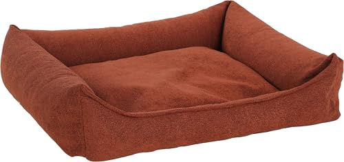 Flamingo Hundekorb Oana Rechteck Terrakotta mit Memory Foam 100x80x25cm – Bild 1 von 1