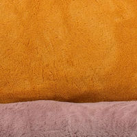 Produktbild von Flamingo Hundekorb Oddi für Welpen in Ocker Rechteck 60x50x20cm mit abnehmbarem Waschbarem Bezug und rutschfestem Boden