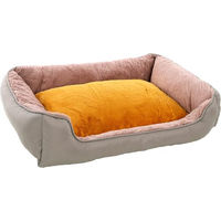 Produktbild von Flamingo Hundekorb Oddi für Welpen Rechteck Ocker 80x67x22cm mit abnehmbarem Waschbarem Bezug und rutschfestem Boden