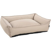 Produktbild von Flamingo Hundekorb Odet aus Kunstleder beige rechteckig 80x67x22cm