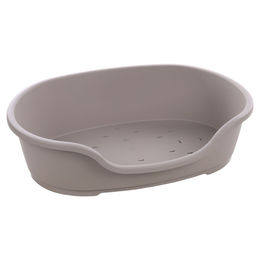 Flamingo Hundekorb Tuck oval aus Kunststoff Grau Größe XL 92 x 61 x 26 cm – Bild 1 von 5