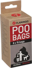 Flamingo Hundekotbeutel Basic Schwarz 8x15 Stück - 8 x 15 Stk. – Bild 1 von 6