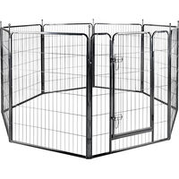 Produktbild von Flamingo Hundelaufstall Zecta aus Metall Schwarz 205x80x100 cm