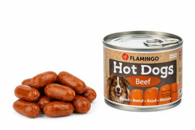 Flamingo Hundeleckerli Mini Würstchen mit Rind für erwachsene Hunde ohne Zucker und ohne Farb- & Aromastoffe 120 g – Bild 1 von 4