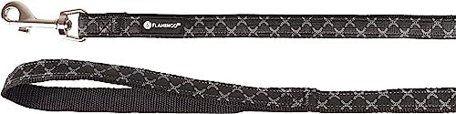 Flamingo Hundeleine aus Nylon DIN Schwarz 120 cm 20 mm - 120 cm – Bild 1 von 1