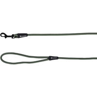 Produktbild von Flamingo Hundeleine Cami Grün aus Nylon mit schwarzem Karabiner 130 cm x 20 mm