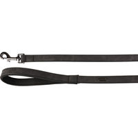 Produktbild von Flamingo Hundeleine Delu aus Kunstleder Schwarz 130 cm 20 mm