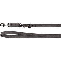 Produktbild von Flamingo Hundeleine Delu Schwarz Verstellbar aus Kunstleder 205cm