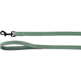 Flamingo Hundeleine Leano aus Leder grün 130 cm 20 mm - 130 cm – Bild 1 von 3