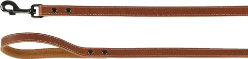 Flamingo Hundeleine Montana aus Leder 130 cm 20 mm Cognac - 130 cm – Bild 1 von 3